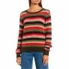 Deals 👍 Copper Key Eyelash Knit Stripe Sweater Blush 🔔