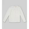 Best Sale ⌛ Copper Key Little 👧 Girls 2T-6X Long Sleeve Babydoll Top White ⌛