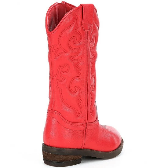 Wholesale 👍 Copper Key 👧 Girls' Leather Round Toe Western Cowboy 🥾 Boots (Infant) Seashell Sand 💯 - Image 8