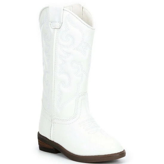 Wholesale 👍 Copper Key 👧 Girls' Leather Round Toe Western Cowboy 🥾 Boots (Infant) Seashell Sand 💯 - Image 9