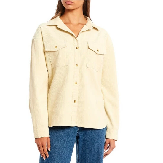 Buy 😀 Copper Key Long Sleeve Corduroy Camp 👕 Shirt Shell ❤️