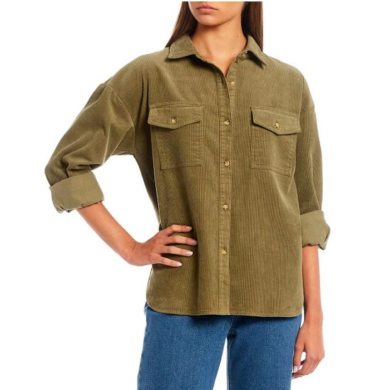 Buy 😀 Copper Key Long Sleeve Corduroy Camp 👕 Shirt Shell ❤️ - Image 5