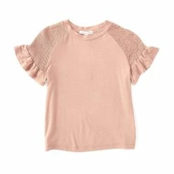 Discount 💯 Copper Key Big 👧 Girls 7-16 Smocked Top Heather Grey 🔥