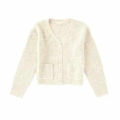 Coupon ❤️ Copper Key Big 👧 Girls 7-16 Slouchy Cardigan Oatmeal 🤩