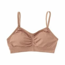 Best Sale 😉 Copper Key 👧 Girls Seamless Cropped Bra Carob 😍