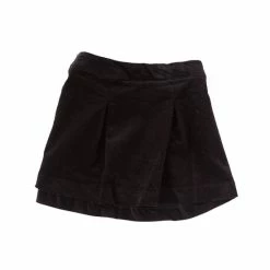 Flash Sale 🌟 Copper Key Little 👧 Girls 2T-6X Velvet Pleat Front 👗 Skirt Black ✔️