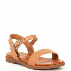 Promo ✨ Copper Key 👧 Girls' Clevver Leather Flat 🩴 Sandals (Youth) Sesame Tan 😉
