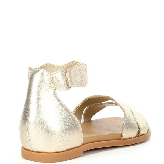 Buy ๐งจ Copper Key ๐ง Girls' Zany Scallop Ankle Strap ๐ฉด Sandals (Youth) Sand Gold ๐ฅ - Image 2