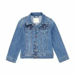 Discount 🔔 Copper Key Little 👧 Girls 2-6X Denim Jacket Dark Stone 👏