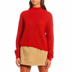 Deals 😉 Copper Key Mock Neck Sweater Red 🥰