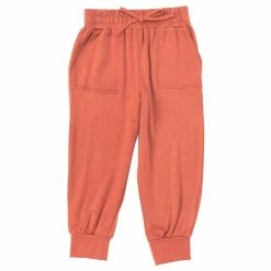 Cheapest 🔔 Copper Key Little 👧 Girls 2T-6X Terry Jogger Pants Clay 🎉