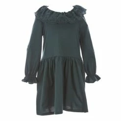 Deals ✨ Copper Key Little 👧 Girls 2T-6X Eyelet Collared 👗 Dress ✨