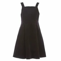 Coupon 👍 Copper Key Big 👧 Girls 7-16 Velveteen Pinafore Black ✔️