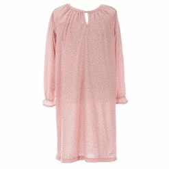 Best Sale 👍 Copper Key Big 👧 Girls 7-16 Long Sleeve Dotted Keyhole Gown Evening Sand/cedarwood Dot ⭐