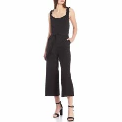 New 🎉 Copper Key Ruffle Strap Jumpsuit Black 👍