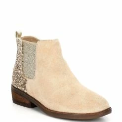 Best deal ❤️ Copper Key 👧 Girls' Dazzler Glitter Back Booties (Infant) Desert Beige/gold 🌟