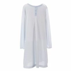 Outlet 🎁 Copper Key Little 👧 Girls 2T-6 Long Sleeve Stripe Gown Celestial Blue Stripe ❤️