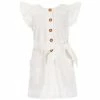Top 10 👏 Copper Key Little 👧 Girls 4-6X Button Front Flutter Sleeve 👗 Dress White 🌟