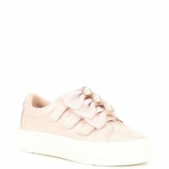 Best Pirce 🧨 Copper Key 👧 Girls' Pearlinna Pearl Bow 👟 Sneakers (Infant) Rose Smoke ✔️