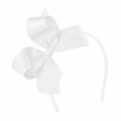 Cheapest ⭐ Copper Key 👧 Girls Grosgrain Bow Headband White 🧨