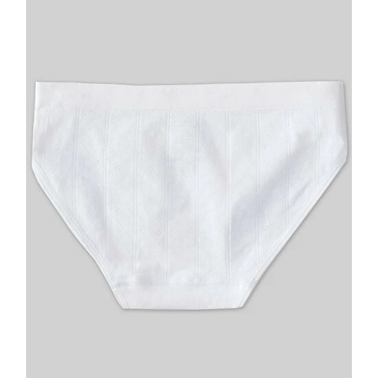 Best Sale ๐ฅฐ Copper Key Big ๐ง Girls 6-16 Pointelle Hipster Panties White Pointelle โค๏ธ - Image 2