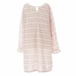 Best Sale 👏 Copper Key Little 👧 Girls 7-16 Long Sleeve Stripe Keyhole Gown Evening Sand/cedarwood Stripe ✔️