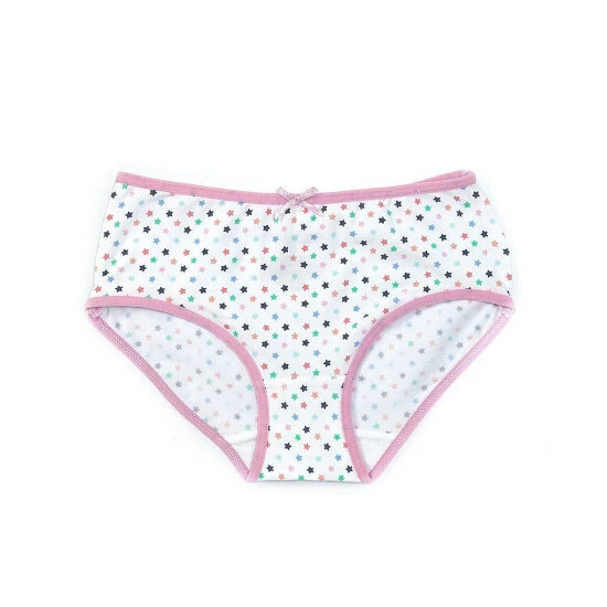 Hot Sale ๐ Adventure Wear By Copper Key Little ๐ง Girls 2T-5 Multi Stars Brief Panties White ๐ฅฐ