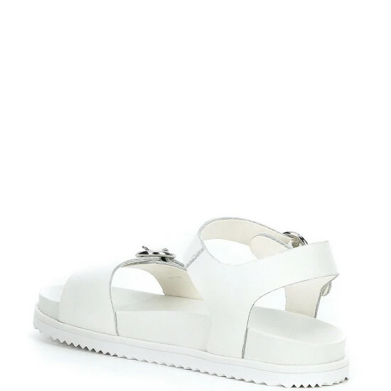 Hot Sale ๐ Copper Key ๐ง Girls' Playful Leather Ankle Strap ๐ฉด Sandals (Youth) White ๐ - Image 3