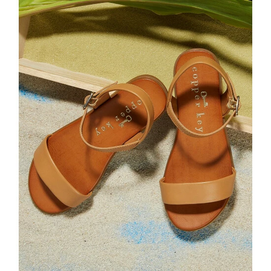Best reviews of ๐ Copper Key ๐ง Girls' Clevver Leather Two-Piece Flat ๐ฉด Sandals (Infant) Sesame Tan ๐ฅ - Image 5
