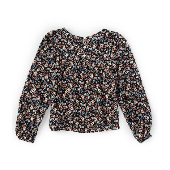 Cheapest ๐ Copper Key Big ๐ง Girls 7-16 Floral Long Sleeve Top Onyx Multi ๐ - Image 2