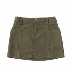 Deals 👍 Copper Key Little 👧 Girls 2T-6X Side Pocket 👗 Skirt Red ✔️