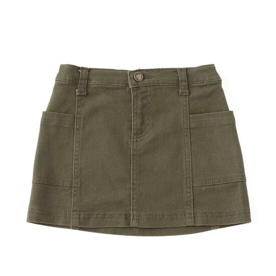 Deals 👍 Copper Key Little 👧 Girls 2T-6X Side Pocket 👗 Skirt Red ✔️