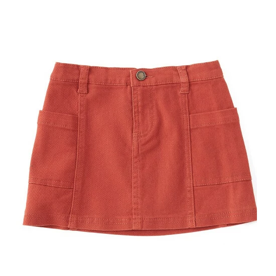 Deals 👍 Copper Key Little 👧 Girls 2T-6X Side Pocket 👗 Skirt Red ✔️ - Image 2