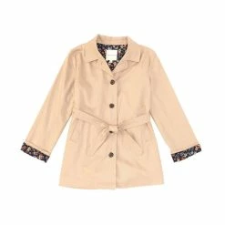Best Pirce 💯 Copper Key Big 👧 Girls 7-16 Floral Print Lined 🧥 Coat Sand 😀