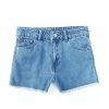 Best Pirce 🧨 Copper Key Big 👧 Girls 7-16 Frayed Hem Denim Shorts Medium Wash 🔔