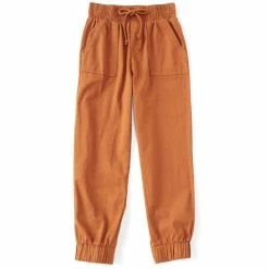 Best deal 🔔 Copper Key Big 👧 Girls 7-16 Ankle Length Jogger Pant Rust 🥰