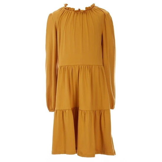 Flash Sale 👍 Copper Key Big 👧 Girls 7-16 Long Sleeve Tiered Knit 👗 Dress Pink ❤️ - Image 3