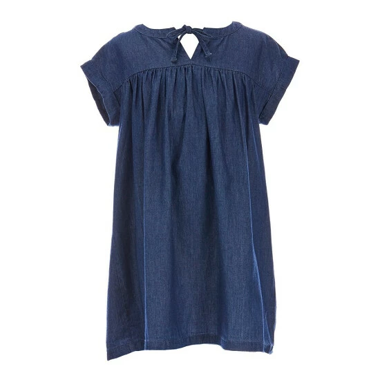New ๐ Copper Key Little ๐ง Girls 2T-6X Tie Front Denim ๐ Dress Indigo ๐