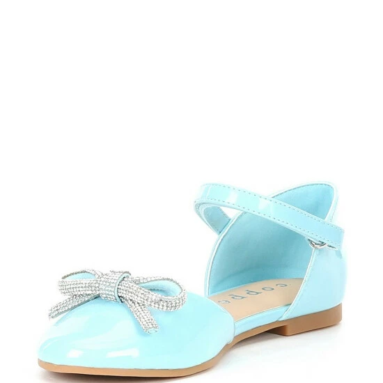 Buy 💯 Copper Key 👧 Girls' Charity Embellished Bow Detail Ballerina Flats (Toddler) Poolside 👍 - Image 4