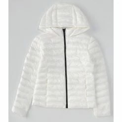 Wholesale 🎉 Copper Key Big 👧 Girls 7-16 Channel Puffer Jacket Ivory 🥰