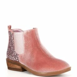 Flash Sale ⌛ Copper Key 👧 Girls' Dazzler Glitter Back Booties (Toddler) Light Pink ❤️