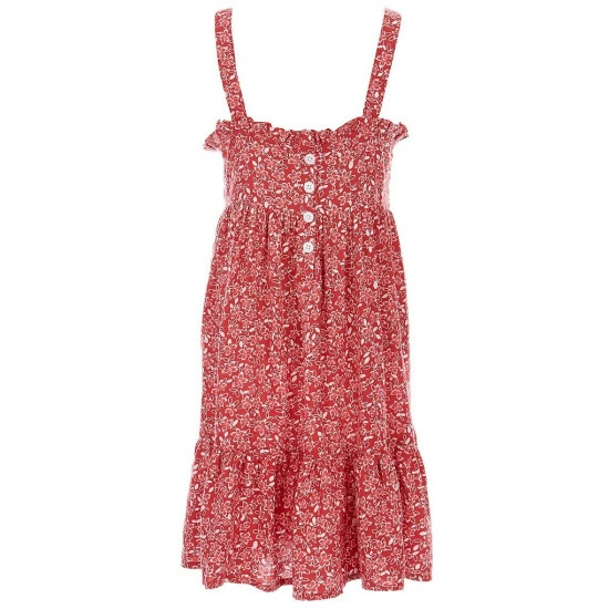 Hot Sale ๐ฏ Copper Key Big ๐ง Girls 7-16 Floral Ruffled ๐ Dress Blue Multi ๐ - Image 4