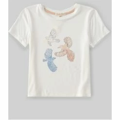 Cheap 🔥 Copper Key Big 👧 Girls 7-16 Bird Tee Ivory 🎉