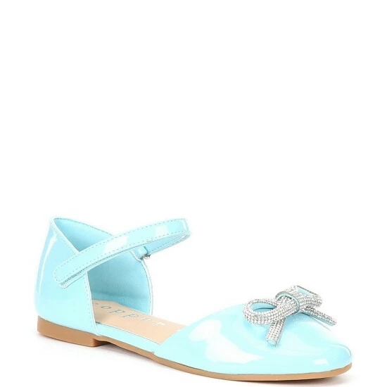 New ๐ฅฐ Copper Key ๐ง Girls' Charity Embellished Bow Detail Ballerina Flats (Youth) Poolside ๐