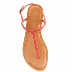 Outlet 🎁 Copper Key 🌞 Summerbreak Braided Strap 🩴 Sandals Dark Papaya 🎉 -Copper Key Shop unnamed file 2104