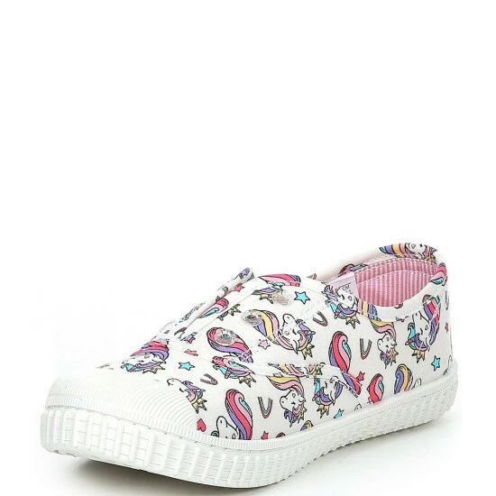Brand new ๐ฅฐ Copper Key Adventure Wear ๐ง Girls' Budeee Washable Eyelet Unicorn Print ๐ Sneakers (Youth) Unicorn Multi ๐ฅฐ - Image 4