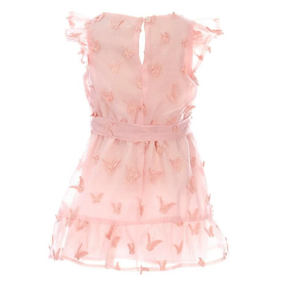 Best reviews of ❤️ Copper Key X Kimberly Whitman Little 👧 Girls 2T-6X Family Matching Flutter Sleeve Butterfly Applique 👗 Dress Pink 😀 - Image 2