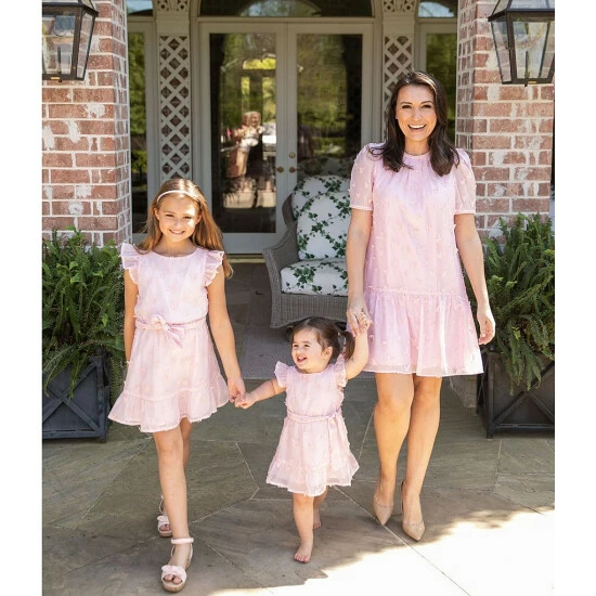 Best reviews of ❤️ Copper Key X Kimberly Whitman Little 👧 Girls 2T-6X Family Matching Flutter Sleeve Butterfly Applique 👗 Dress Pink 😀 - Image 6