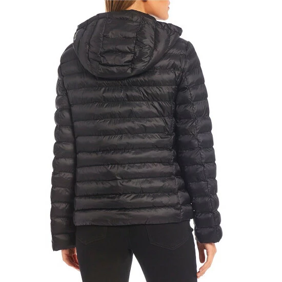 Promo 💯 Copper Key Long Sleeve Stand Collar Hooded Waterproof Lightweight Quilted Puffer 🧥 Coat Pearl 🛒 - Image 2