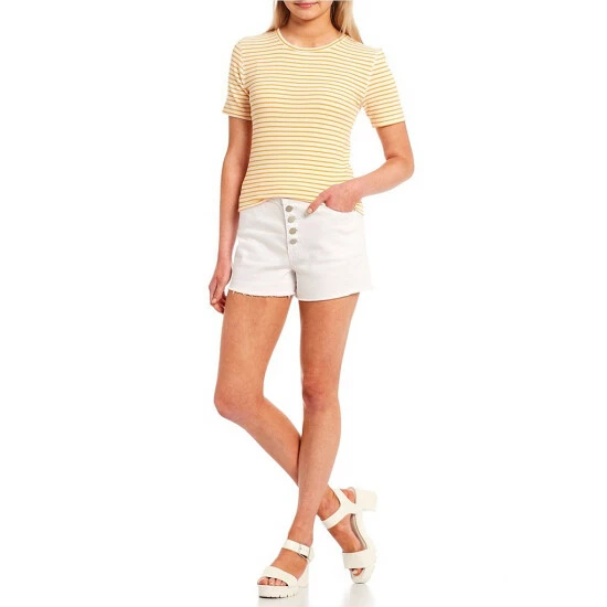 Brand new 👍 Copper Key Ribbed Short Sleeve Baby Tee White/pink 😉 - Image 6